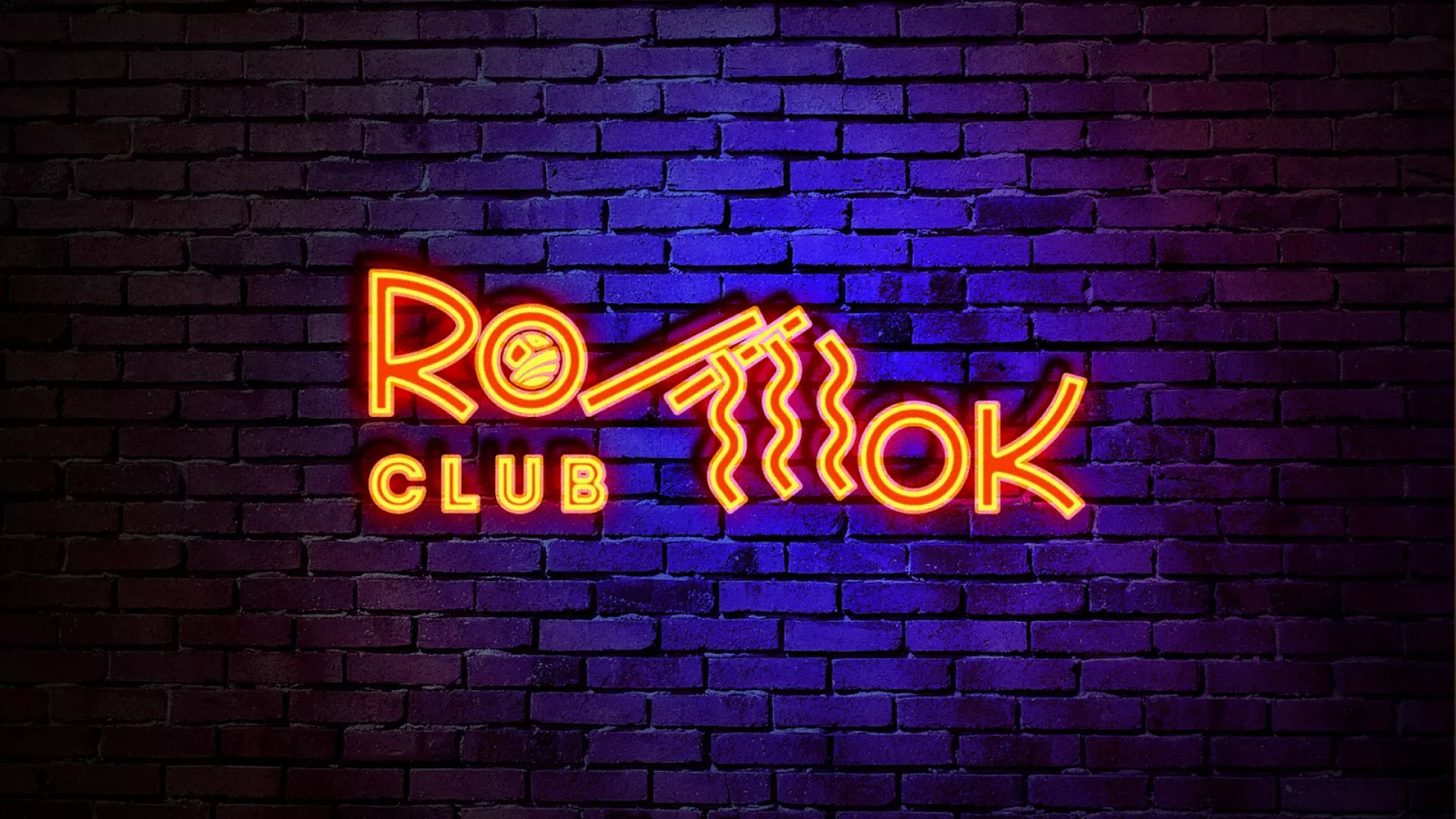 Разработка интерьерной вывески суши-бара «Roll Wok Club» в Певеке
